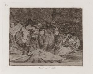 zmarł? Prawda umarła, płyta 79 z Klęsk wojennych autorstwa Francisco de Goya