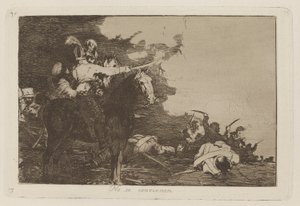 Nie zgadzają się, płyta 17 z Klęsk wojennych autorstwa Francisco de Goya