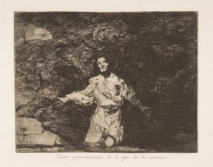 Tablica 1 z Katastrofy wojenne Katastrofy wojenne: Smutne..., ca. 1815 opublikowany 1863. autorstwa Francisco de Goya