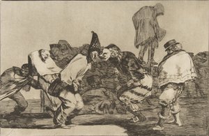Tablica 14 z Disparates: Karnawałowe szaleństwo, ca. 1816-23 opublikowany 1864. autorstwa Francisco de Goya