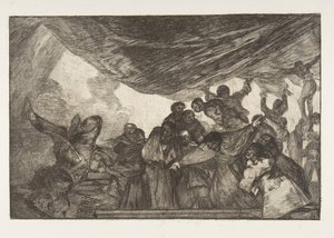 Tablica 15 z „Disparates”: Clear Folly, ca. 1816-23 opublikowany 1864. autorstwa Francisco de Goya