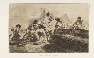 Tablica 24 z The Disasters of War Los Desastres de la Guerra: They ..., 1810 opublikowany 1863. autorstwa Francisco de Goya