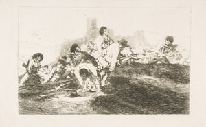 Tablica 24 z Katastrofy wojny Los Desastres de la Guerra: Nadal mogą być z u..., 1810. autorstwa Francisco de Goya