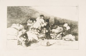 Płyta 25 z Katastrofy wojny Katastrofy wojny: Te też. Również e..., 1810. autorstwa Francisco de Goya