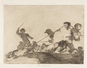 Tablica 29 z The Disasters of War Los Desastres de la Guerra:: On ..., 1810 opublikowany 1863. autorstwa Francisco de Goya