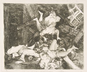 Płyta 30 z Katastrofy wojny Los Desastres de la Guerra: Ravages of War. Estr..., 1810. autorstwa Francisco de Goya