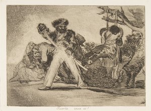 Tablica 31 z The Disasters of War Los Desastres de la Guerra: That..., 1810 opublikowany 1863. autorstwa Francisco de Goya