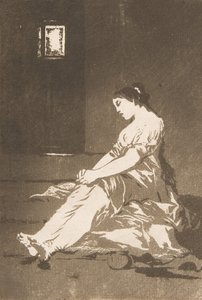 Tablica 32 z Los Caprichos: Ponieważ była podatna., 1799. autorstwa Francisco de Goya