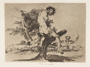 Tablica 37 z „Katastrofy wojny” Katastrofy wojny: „To…, 1810 opublikowane” autorstwa Francisco de Goya