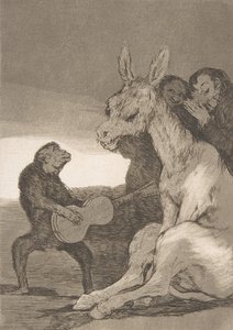 Płyta 38 z „Los Caprichos”: Brawo! Brabisimo!, 1799., 1799. autorstwa Francisco de Goya