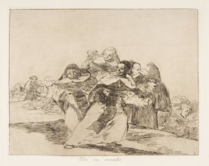 Tablica 42 z The Disasters of War Los Desastres de la Guerra: Every..., 1810 opublikowany 1863. autorstwa Francisco de Goya