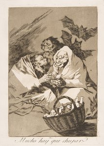 Płyta 45 z Los Caprichos: Jest mnóstwo do ssania autorstwa Francisco de Goya