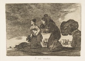 Tablica 45 z The Disasters of War Los Desastres de la Guerra: And t..., 1810, wydanie 1863. autorstwa Francisco de Goya
