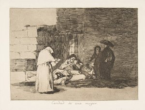 Tablica 49 z Katastrofy wojny Los Desastres de la Guerra: A ..., 1811-12 opublikowana w 1863 r. autorstwa Francisco de Goya