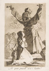 Tabliczka 52 z Los Caprichos: Co potrafi krawiec! Co krawiec może!, 1799. autorstwa Francisco de Goya