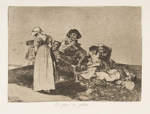 Tablica 55 z The Disasters of War Los Desastres de la Guerra: Th..., 1811-12 opublikowana w 1863 r. autorstwa Francisco de Goya