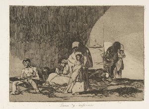 Tablica 57 z The Disasters of War Los Desastres de la Guerra: Th..., 1811-12 opublikowana w 1863 r. autorstwa Francisco de Goya