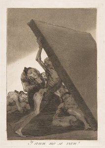 Płyta 59 z Los Caprichos: I nadal nie idą! Y aun no se van!, 1799. autorstwa Francisco de Goya
