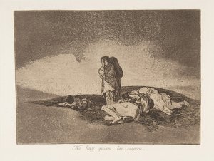 Tablica 60 z The Disasters of War Los Desastres de la Guerra: Th..., 1811-12 opublikowana w 1863 r. autorstwa Francisco de Goya