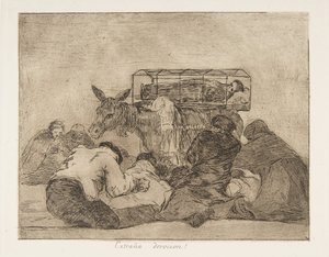Tablica 66 z Katastrof wojny Los Desastres de la Guerra..., po 1814-15 wydana w 1863 r. autorstwa Francisco de Goya