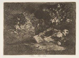 Tablica 69 z Katastrofy wojny Los Desastres de la Guerra..., po 1814-15 wydana w 1863 r. autorstwa Francisco de Goya