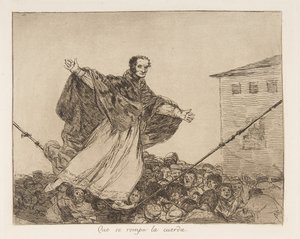 Tablica 77 z Katastrofy wojny Los Desastres de la Guerra..., po 1814-15 wydana w 1863 r. autorstwa Francisco de Goya