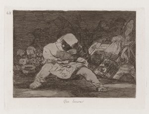 Co za szaleństwo! (Co za szaleństwo!), Płyta 68 z filmu Klęski wojenne autorstwa Francisco de Goya