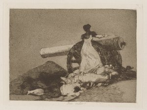 Co za wartość! (Jaka odwaga!), pl. 7 z serii Katastrofy wojny autorstwa Francisco de Goya