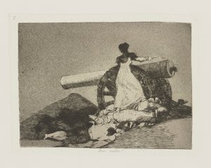 Co za wartość! (Jaka odwaga!), pl. 7 z serii Katastrofy wojny autorstwa Francisco de Goya