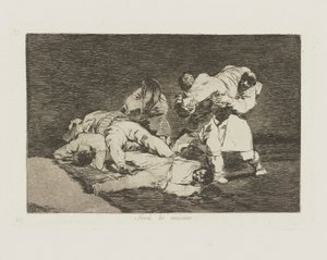 Być? ten sam. (Będzie tak samo), pl. 21 z cyklu Katastrofy wojny autorstwa Francisco de Goya
