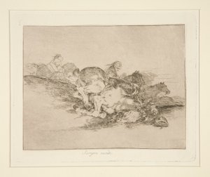 Zdarza się zawsze (to zawsze się dzieje), pl. 8 z Katastrofy wojny autorstwa Francisco de Goya