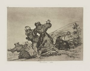 To też. (To też.), pl. 43 z cyklu Katastrofy wojny autorstwa Francisco de Goya