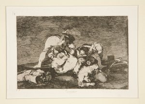 Ani (Ani [Nie rób tego] Ani), pl. 10 z serii Katastrofy wojny autorstwa Francisco de Goya