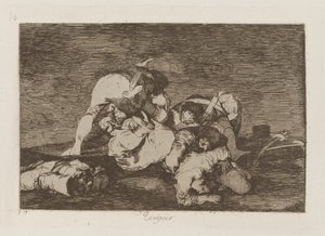 Ani (Ani [Nie rób tego] Ani), pl. 10 z serii Katastrofy wojny autorstwa Francisco de Goya
