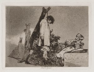 Ani (nie [w tym przypadku] Ani), płyta 36 z Klęsk wojennych autorstwa Francisco de Goya