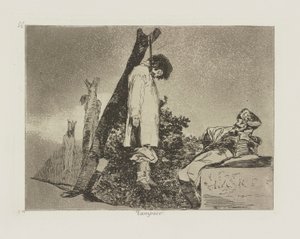 Zupełnie nie. (Ani [w tym przypadku]), pl. 36 z cyklu Katastrofy wojny autorstwa Francisco de Goya