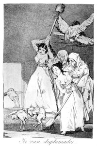 Tam idą, zerwane, 1799 autorstwa Francisco de Goya
