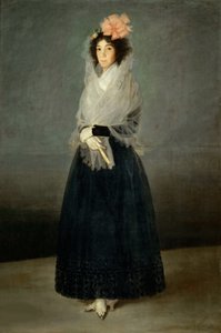 Portret hrabiny del Carpio, Marquesa de la Solana 1757-1795, ok. 1794. autorstwa Francisco Goya de