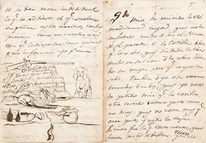 List do Martína Zapatera autorstwa Francisco de Goya