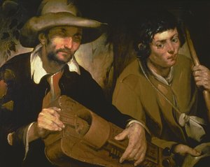 Ślepy gracz liry korbowej, ok. 1640