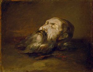 Ścięto głowę świętemu autorstwa Francisco Herrera the Elder