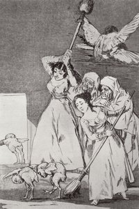 193-0082120 Idą, zerwane, płyta 20 „Los caprichos”, wyd. 1799 (akwaforta) autorstwa Francisco Jose de Goya y Lucientes