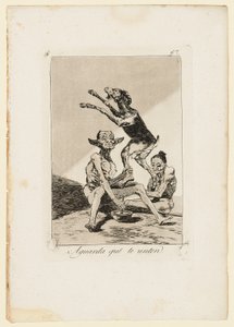 Poczekaj, aż Cię namaszczą, płyta z "Los Caprichos", 1799 autorstwa Francisco de Goya