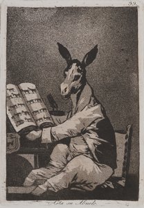 Podobnie jak jego dziadek (Asta su abuelo) autorstwa Francisco de Goya