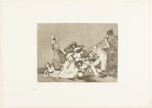 I są jak dzikie bestie, płyta piąta z The Disasters of War autorstwa Francisco Jose de Goya y Lucientes