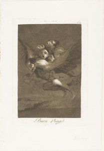Bon voyage, płyta 64 z Los Caprichos autorstwa Francisco Jose de Goya y Lucientes