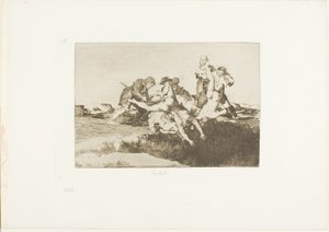 Charity, tablica 27 z filmu Katastrofy wojny autorstwa Francisco Jose de Goya y Lucientes