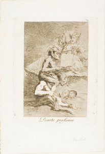 Zawód pobożny, płyta 70 z Los Caprichos autorstwa Francisco Jose de Goya y Lucientes