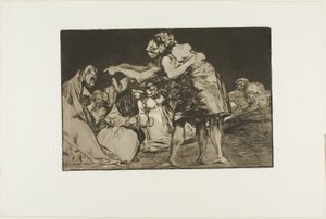 Nieporządne szaleństwo, płyta siódma z Księgi Przysłów autorstwa Francisco Jose de Goya y Lucientes