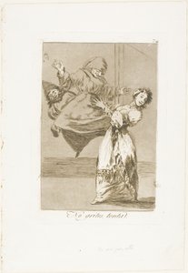 Nie krzycz, głupku, płyta 74 od Los Caprichos autorstwa Francisco Jose de Goya y Lucientes